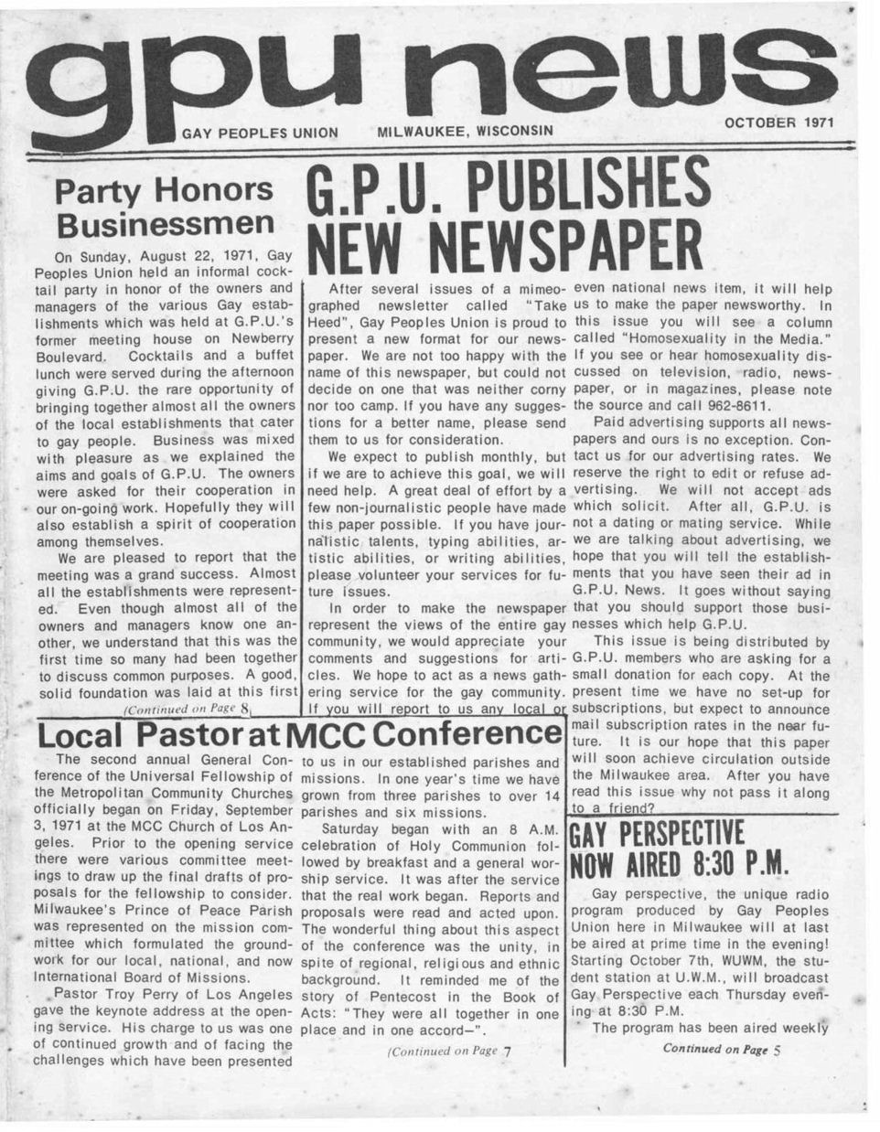 Volume 1- Number 4, October 1971